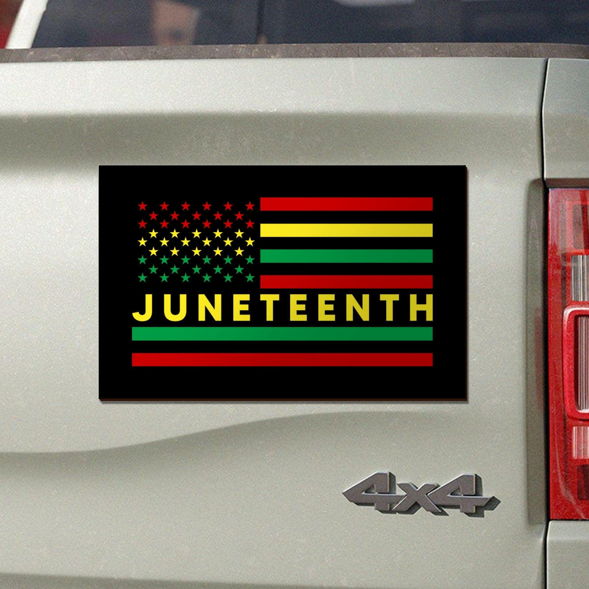 Juneteenth Celebration African American Black Pride Flag Car Magnet