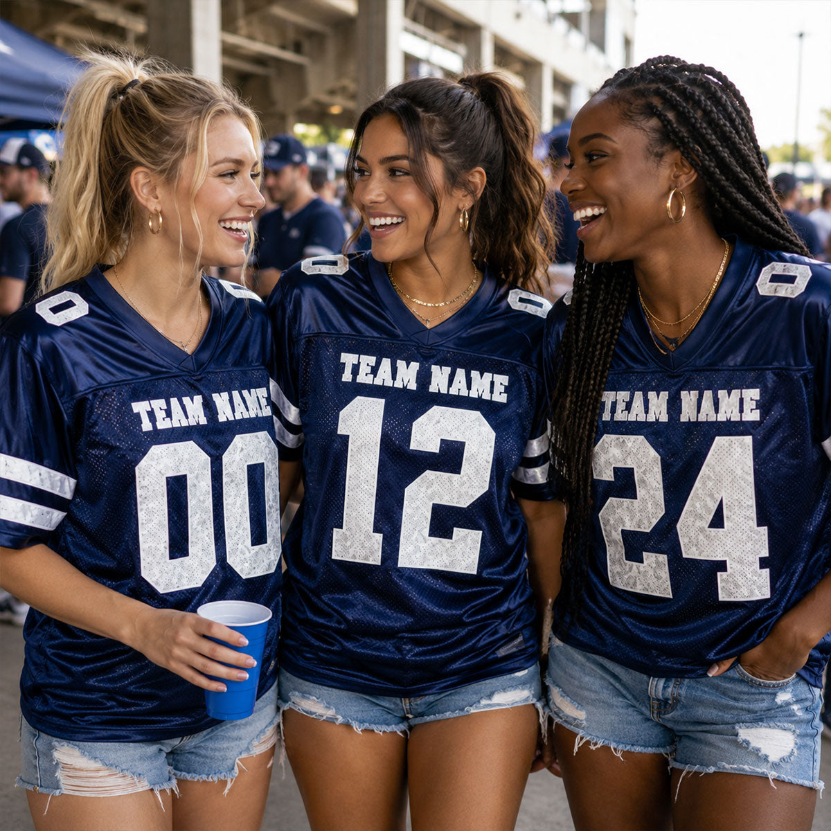 Trending Football Design For Girls - Personalized Football Jersey - Gift For Football Mom, Daughter, Cheerleaders