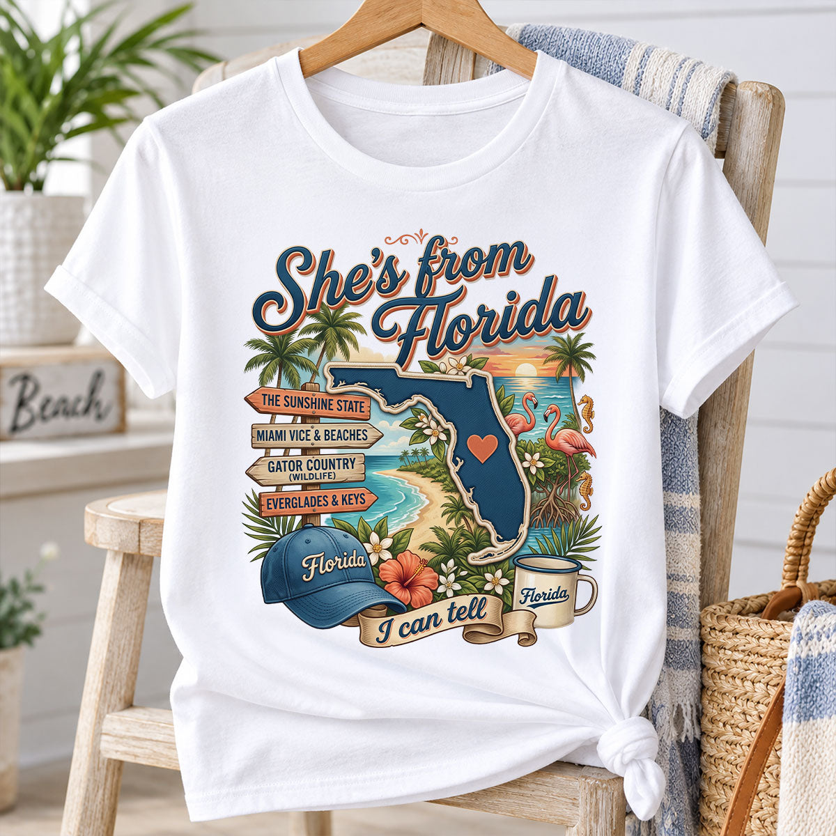 She's from the State I Can Tell - Personalized Shirt - Small Town Proud Shirt