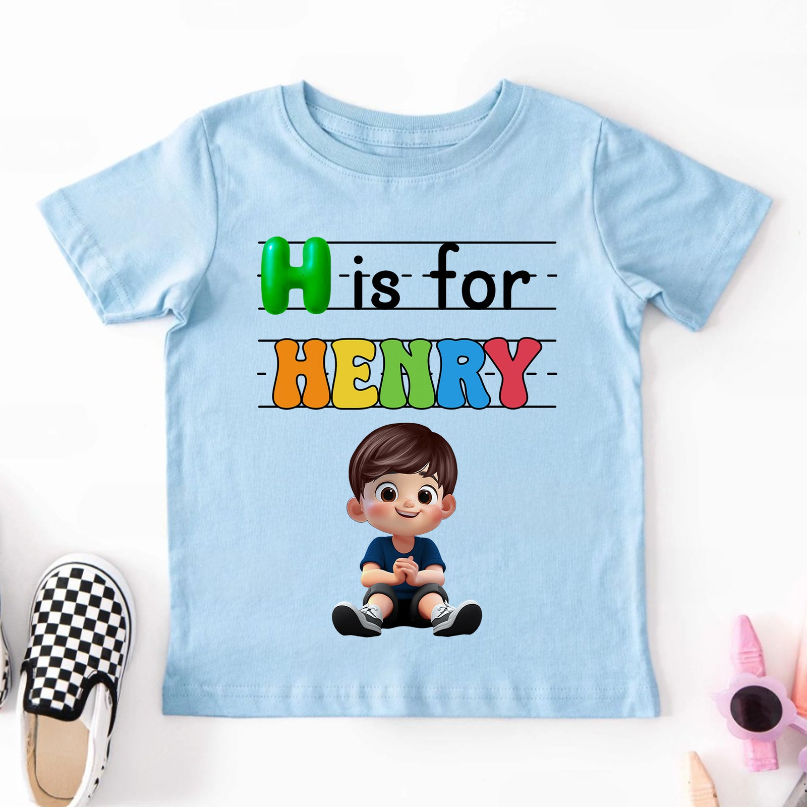 Custom Kids Name Back To School Personalized Shirt, Toddler First Day of School Tee Kindergarten Shirt With Name, First Day School Outfit
