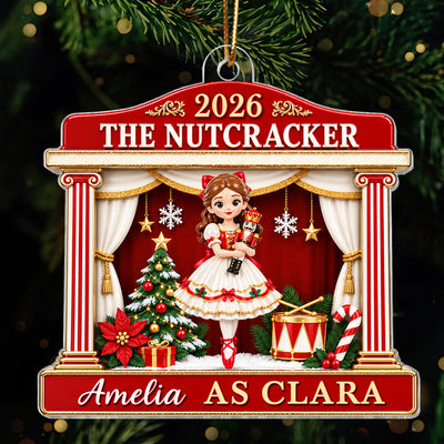 The Nutcracker Custom Name And Character - Personalized Acrylic Ornament - Christmas Gift For Ballet Dancers, Girls, Boys