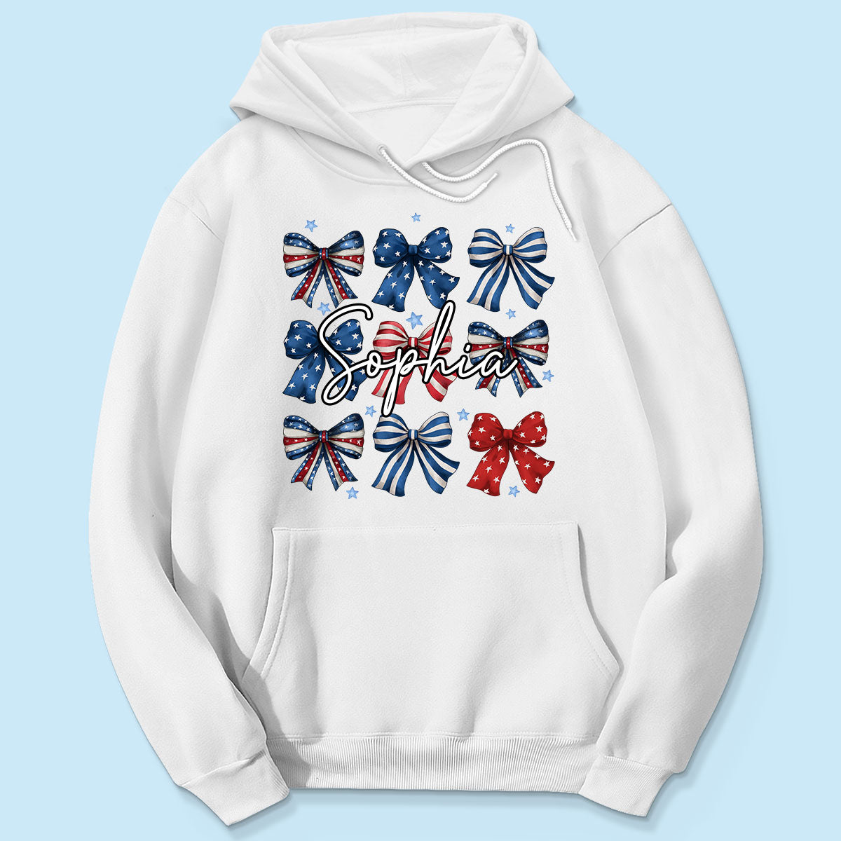 Coquette American Bows 4th Of July Independence Day Personalized Shirt, Gift For Mom, Wife, Girlfriend