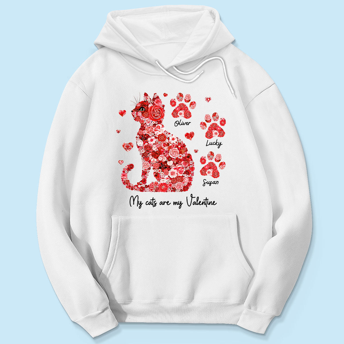 Cat Flower My Cat Is My  Personalized Shirt, Gift for Cat Moms