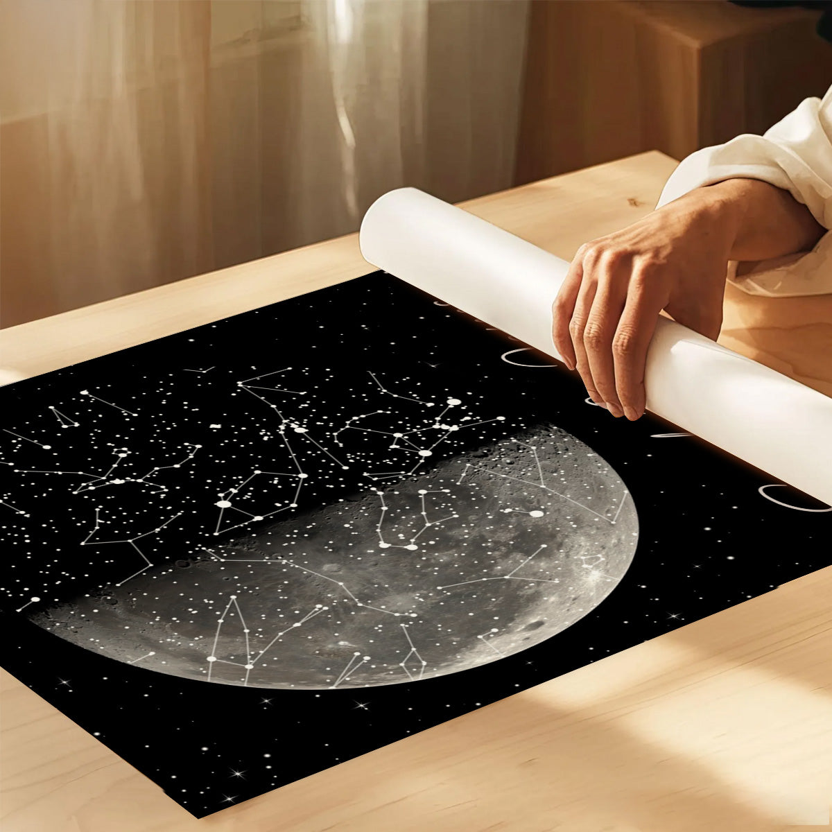 The Night It All Began Custom Moon Phase & Star Map - Personalized Poster - Gift For Couple