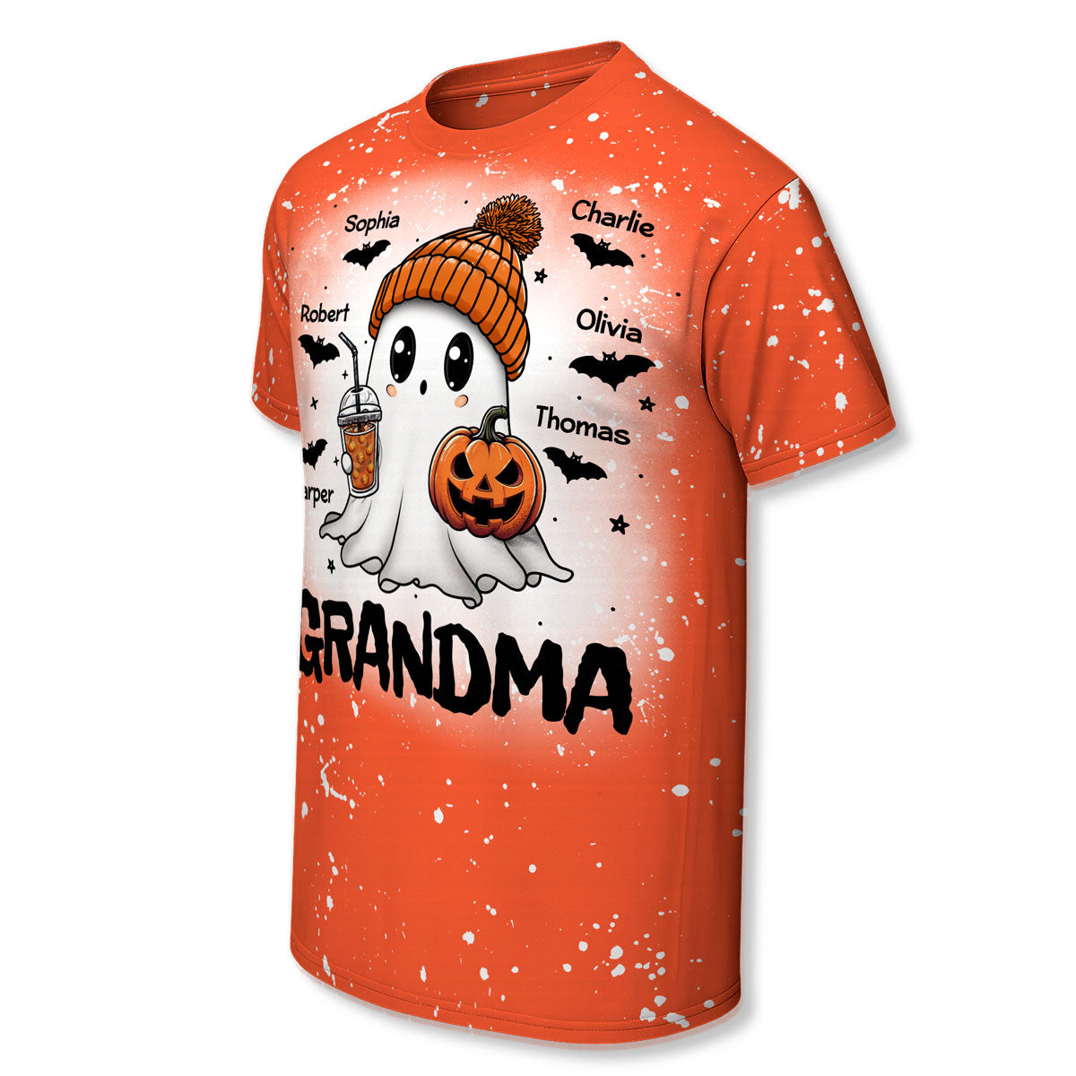 Boo Grandma Fall Season Halloween Personalized 3D Shirt