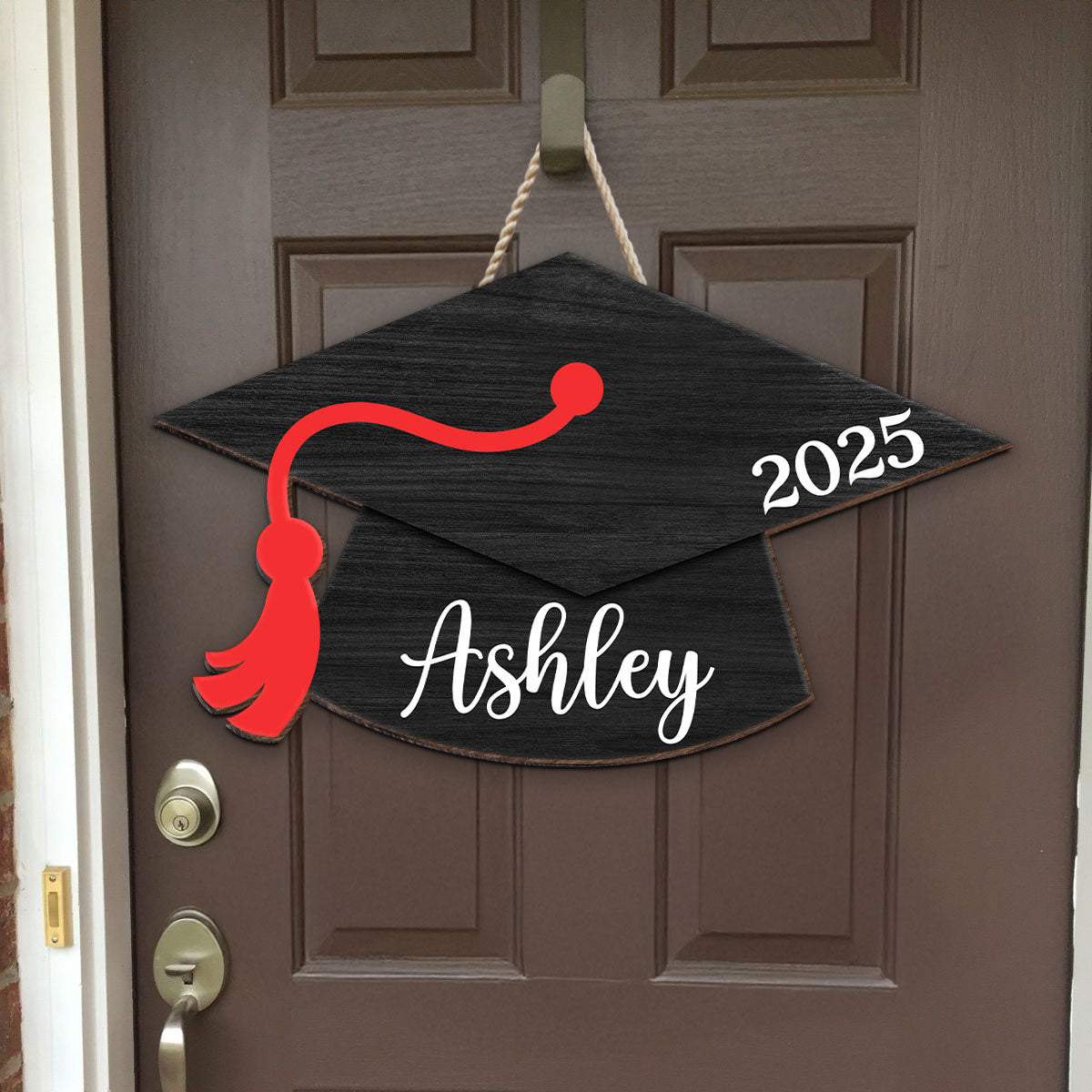 Graduation Cap Name & Year Personalized Wood Sign