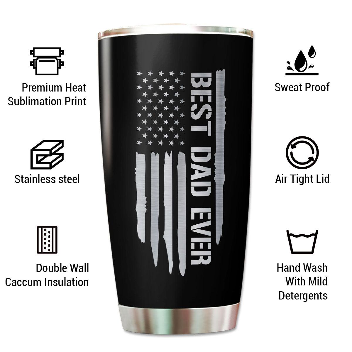 Best Dad Grandpa Ever Fist Bump Personalized Tumbler| Coolest Father's Day Gift For Dad, Grandpa