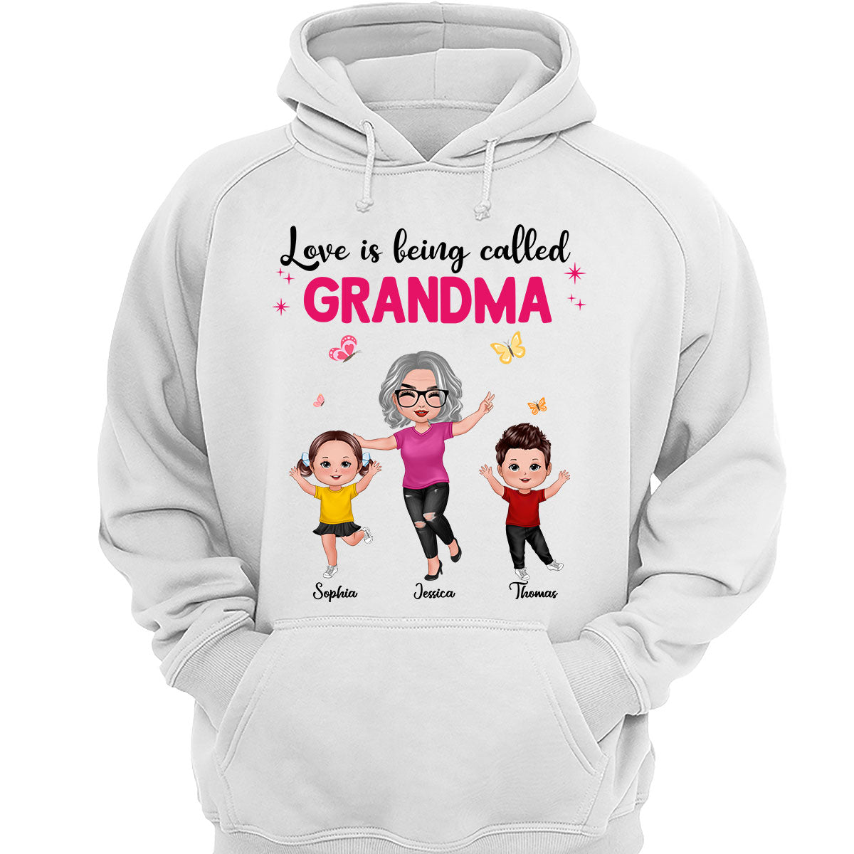 Happy Doll Grandma Grandkids Love Is Being Called Grandma Personalized Shirt