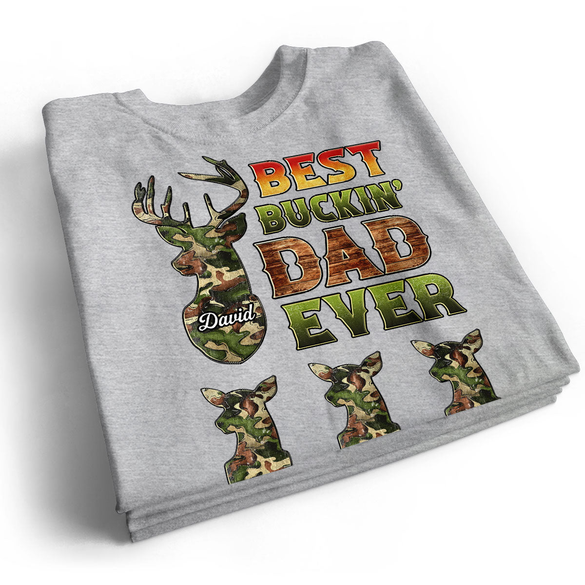 Hunting Best Buckin‘ Dad Ever Personalized Shirt