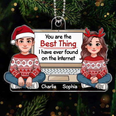 You Are The Best Thing Pretty Couple Personalized Acrylic Ornament