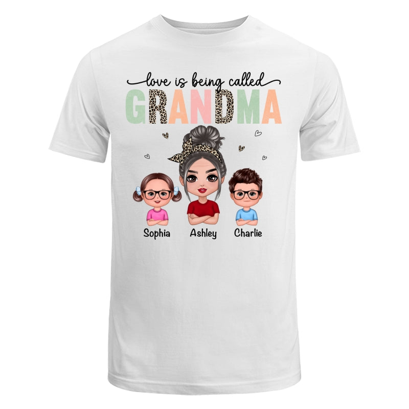 Colorful Leopard Love Is Being Called Grandma Personalized Shirt