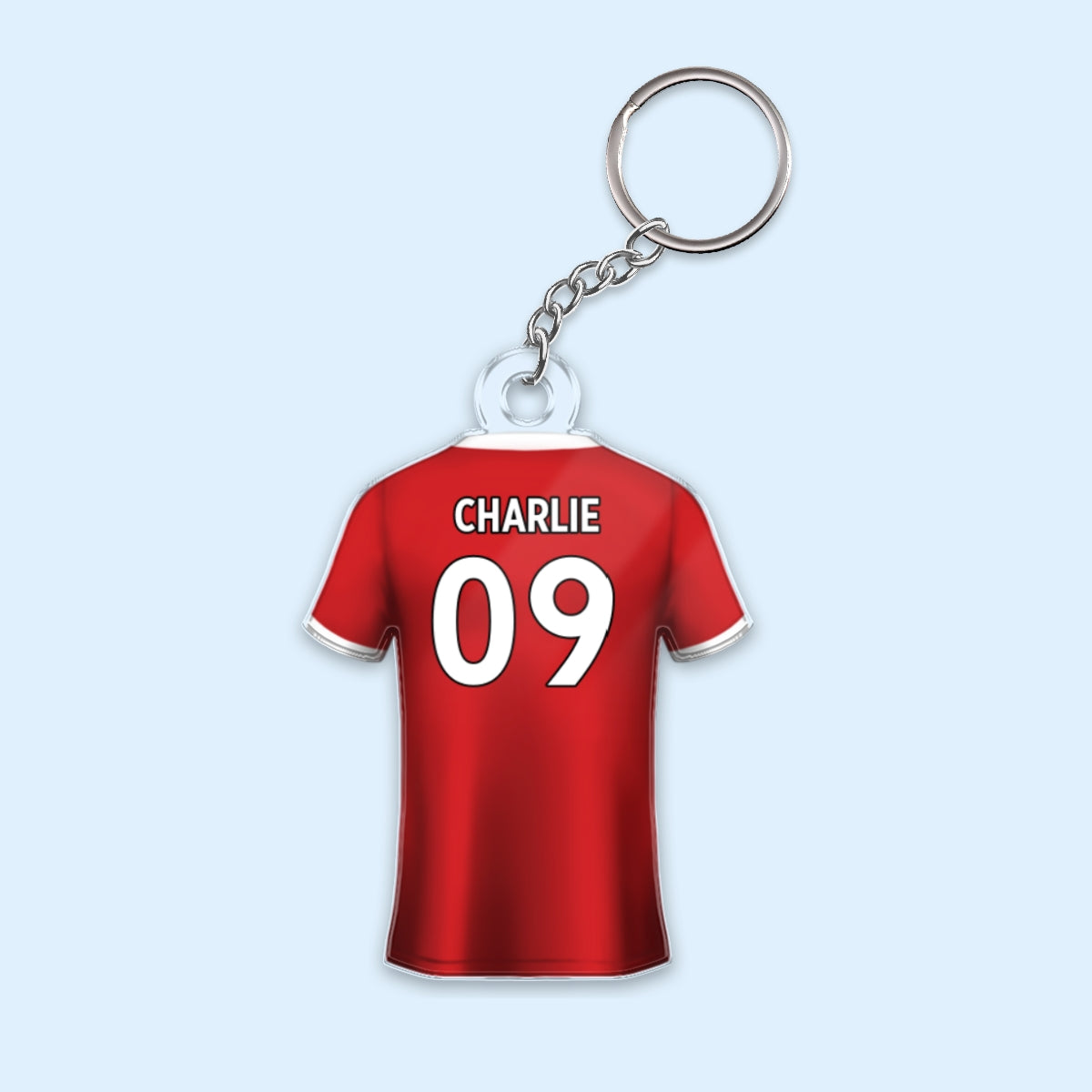 Soccer Shirt Any Name, Any Number, Any Team Personalized Acrylic Keychain