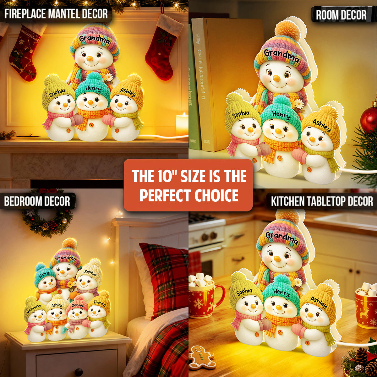 Eternal Glow – Custom Night Light | Heartfelt Anniversary Gift for for Grandma, Mom, Family, Couple