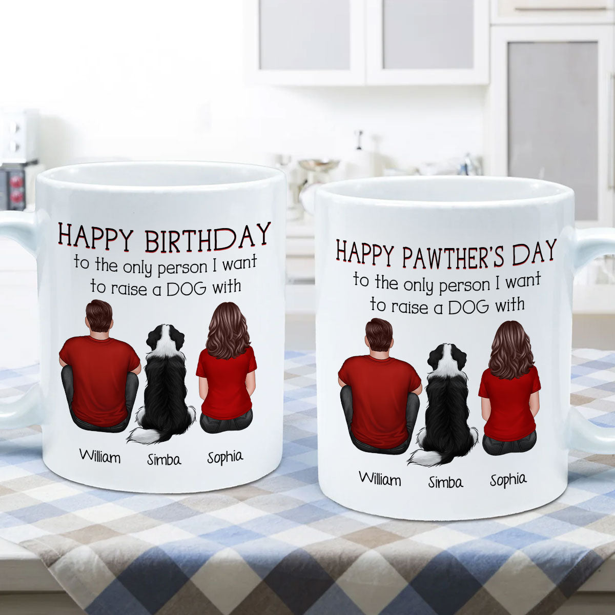 Happy Pawther‘s Day To The Person I Want To Raise A Dog Cat With Personalized Mug, Father‘s Day Gift For Dog Cat Dad