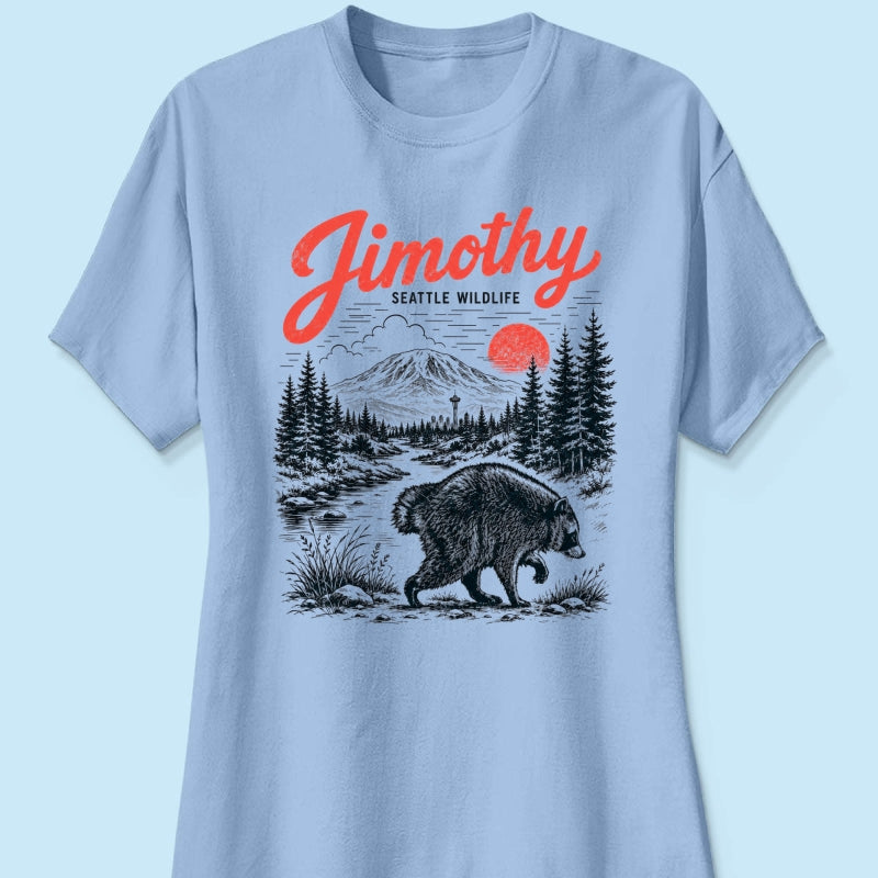 Loveable Viral Seattle Jimothy Raccoon Shirt - Trending 2026 Shirt