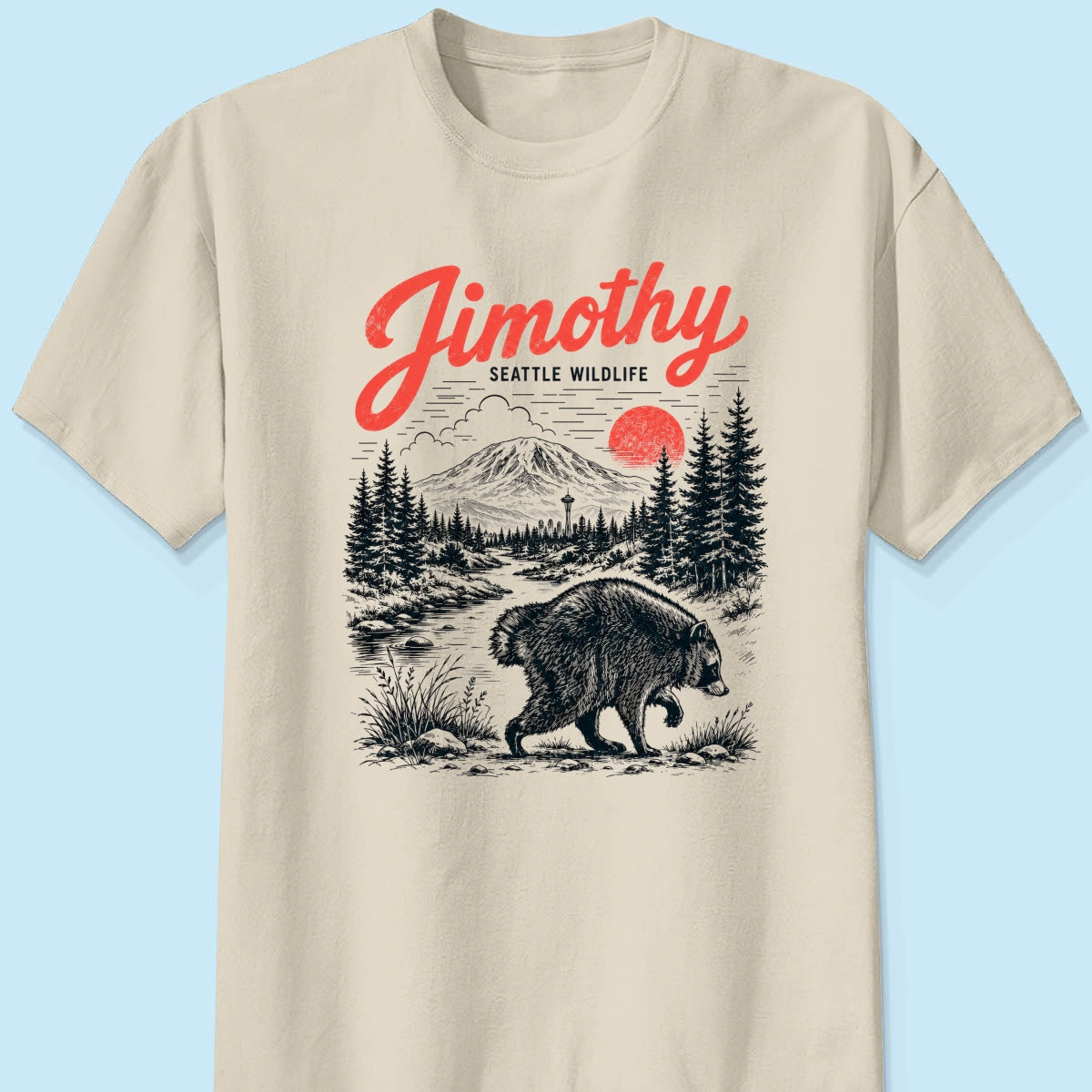 Loveable Viral Seattle Jimothy Raccoon Shirt - Trending 2026 Shirt
