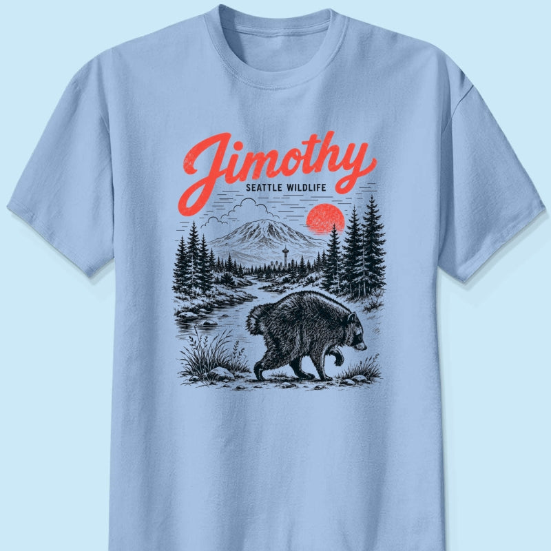 Loveable Viral Seattle Jimothy Raccoon Shirt - Trending 2026 Shirt