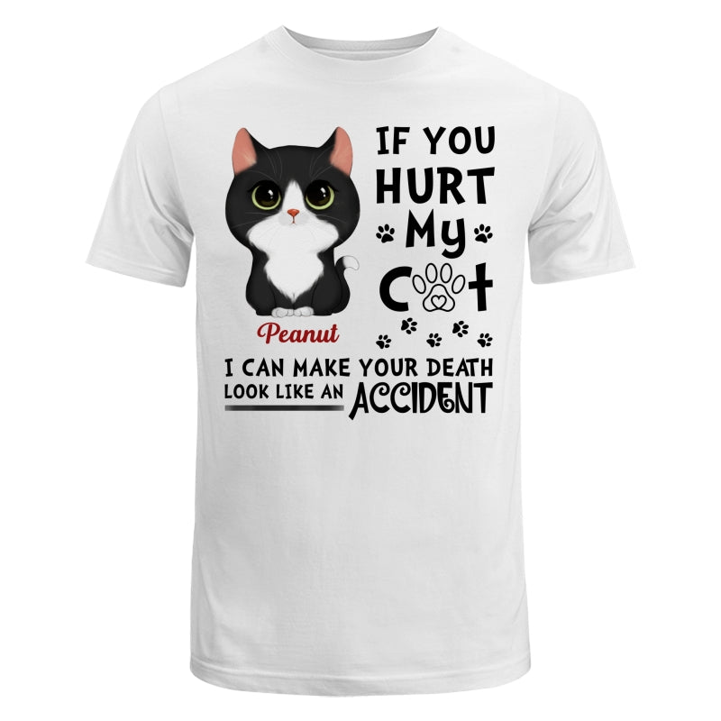If You Hurt My Cats Watercolor Cute Cats Personalized Shirt