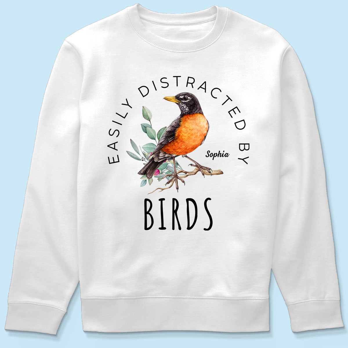 Bird Lady Easily Distracted By Birds Bird Watcher Shirt, Twitcher Shirt Personalized Shirt, Gift for Bird Lover