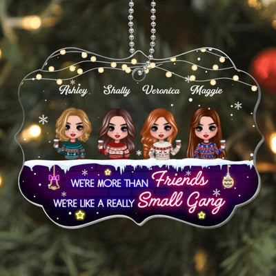 Doll Besties More Than Friends Like A Small Gang Personalized Acrylic Ornament