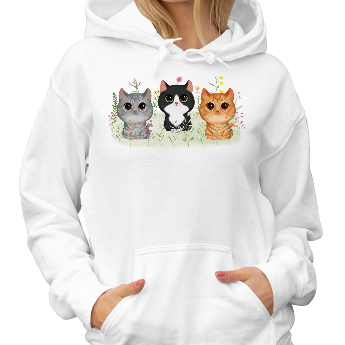 Cat Mom Cat Playing In Flower Bush Gift For Cat Lover Personalized Shirt