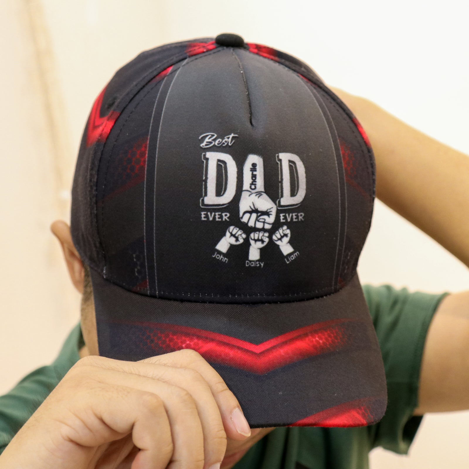 Best Dad Ever Fist Bump - Personalized Classic Cap - Gift For Dad, Gift For Husband, Gift For Grandpa