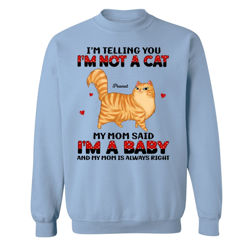 Cartoon Walking Cats Baby Mom Said Polka Dot Pattern Personalized Shirt