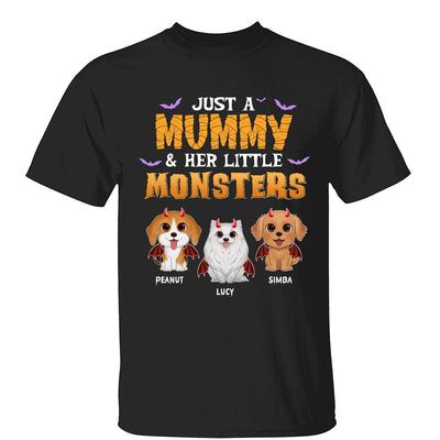 Mummy And Little Monsters Dogs Halloween Personalized Shirt
