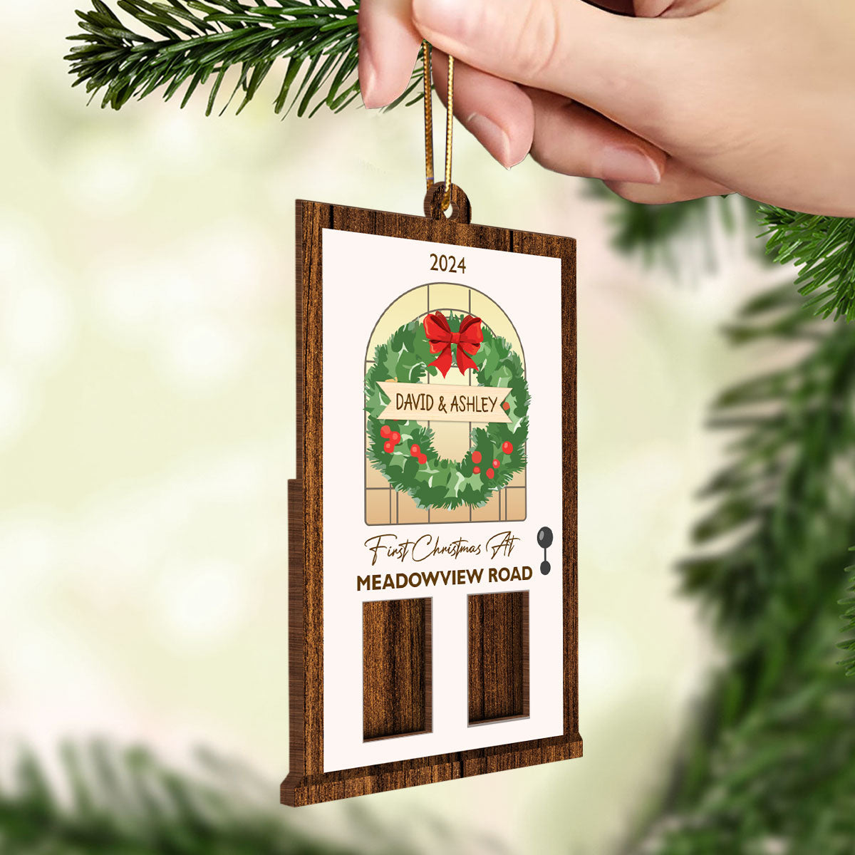 House Warming Gift Card Holder Ornament, Personalized Christmas Gift For New Home, Christmas Housewarming Gifts For Couple, For Newlywed