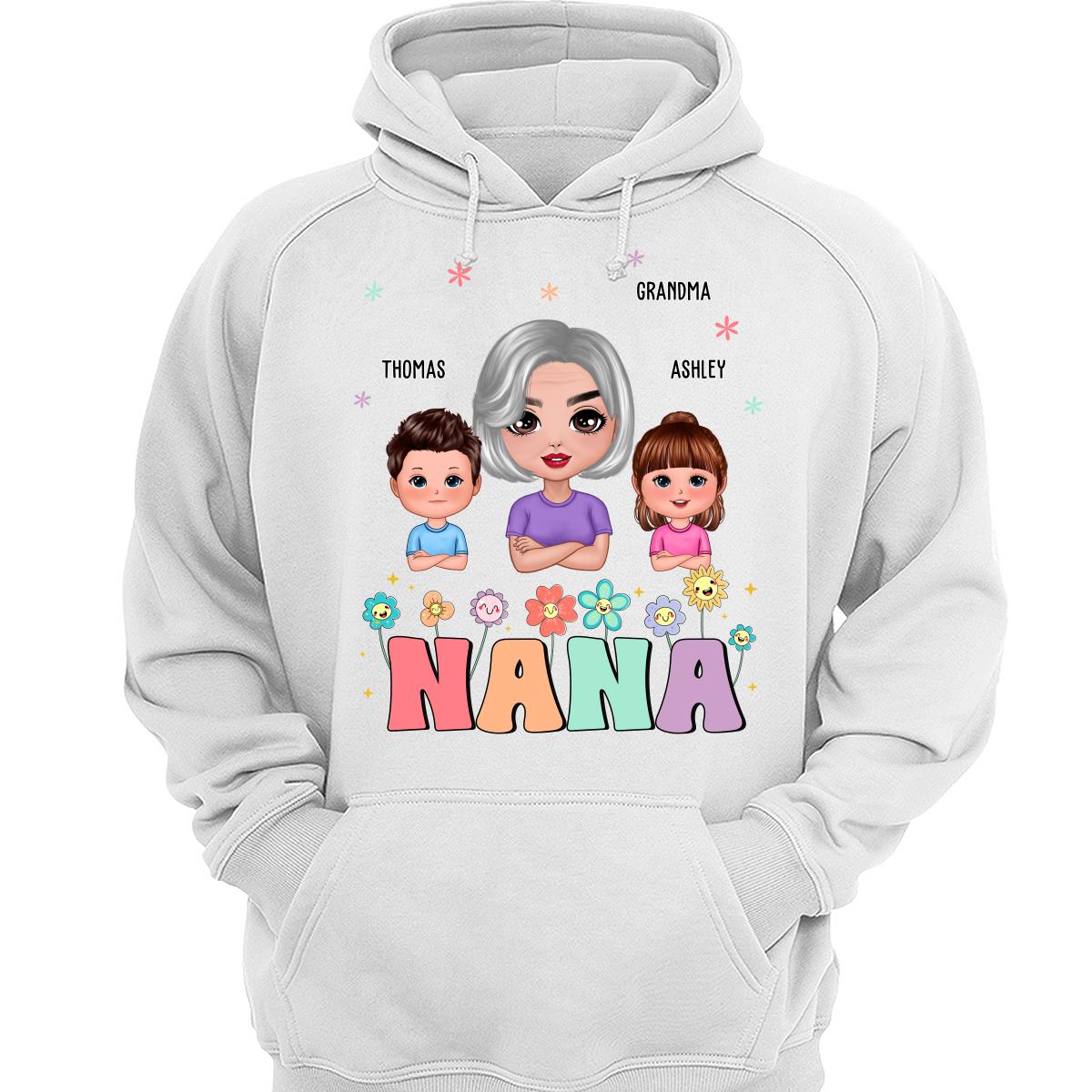 Grandma And Grandkids Personalized Shirt
