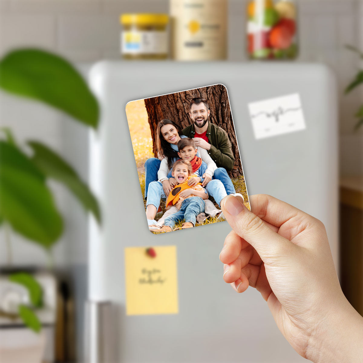 Custom Photo Family Couple Best Friends Gift Personalized Acrylic Fridge Magnet
