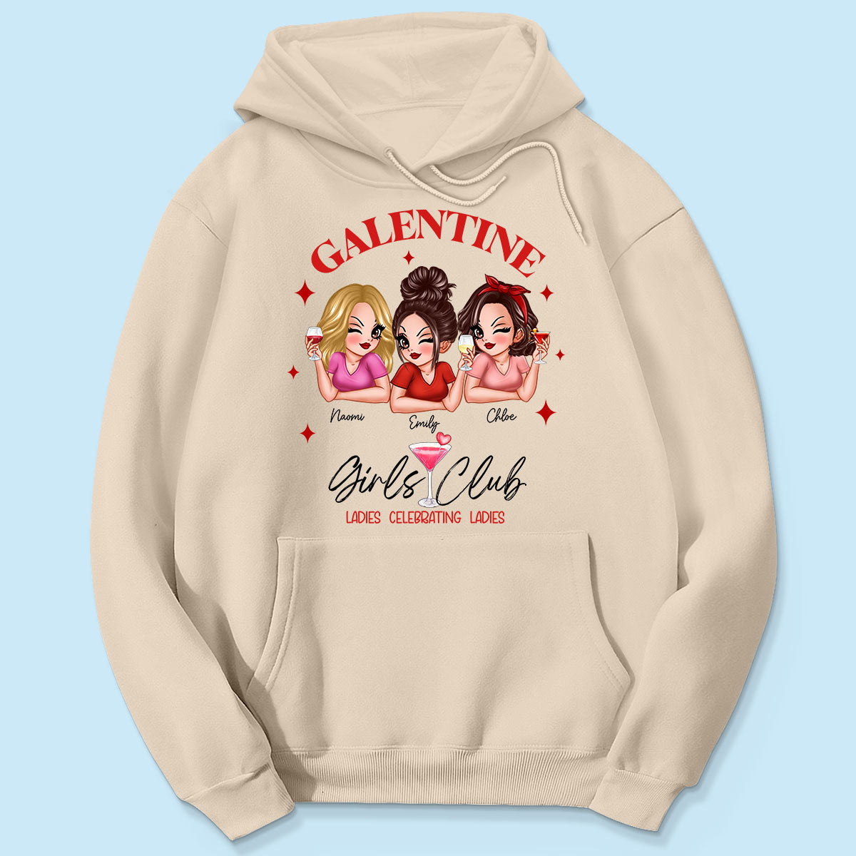 Galentine Girls Club Pretty Girls Personalized Shirt,  Shirt, Social Club, Besties Gift