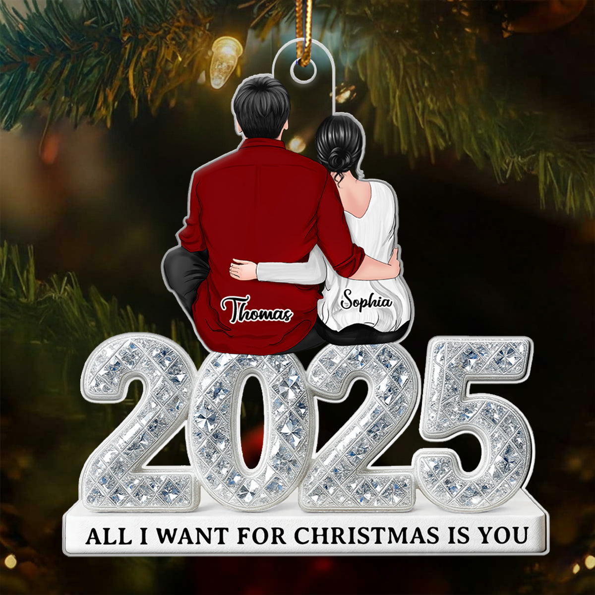 You & Me We Got This 3D Shining Effect - Personalized Acrylic Ornament - Heartwarming Christmas Gift For Him, For Her, For Couple