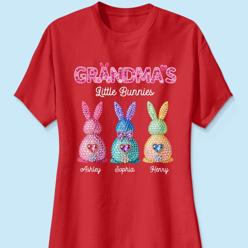 Grandma's Little Bunnies Easter - Personalized Shirt - Sentimental Gift for Grandma