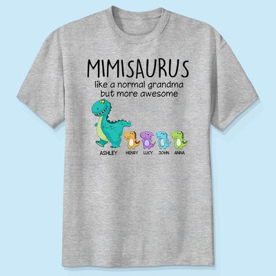 Grandmasaurus And Kids Personalized Shirt