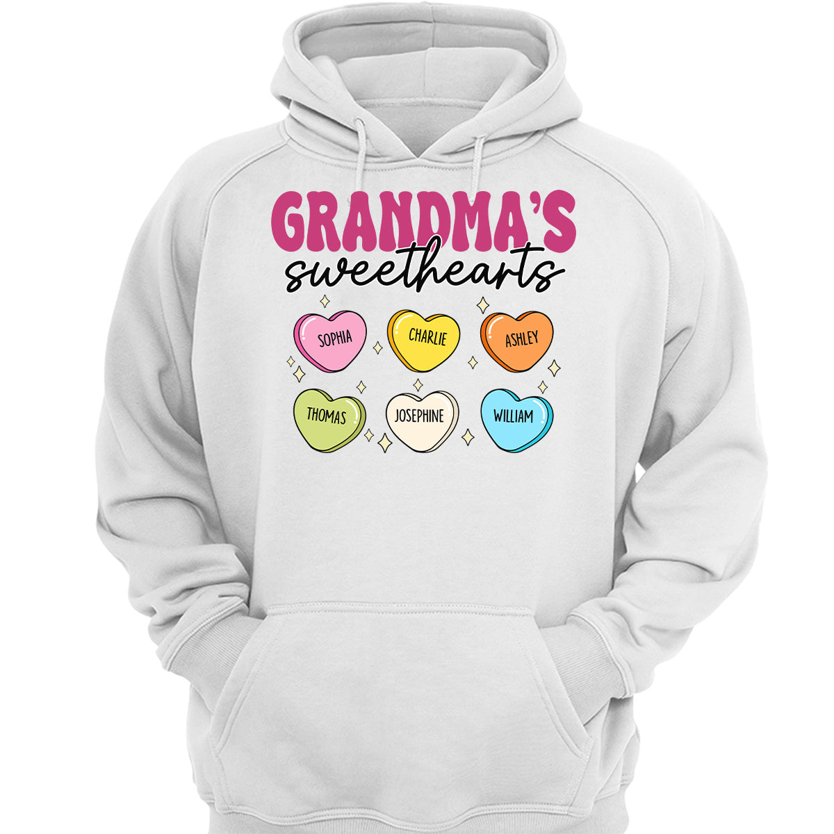 Grandma‘s Sweethearts Valentine’s Day For Grandma Mom Personalized Shirt