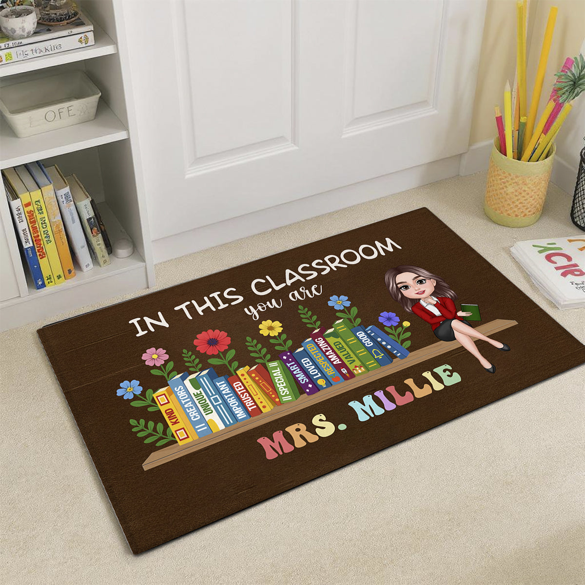 In This Classroom You Are Kind, Creators, Unique Personalized Doormat, Classroom Decor, Teacher Appreciation Gift, Back To School Gift