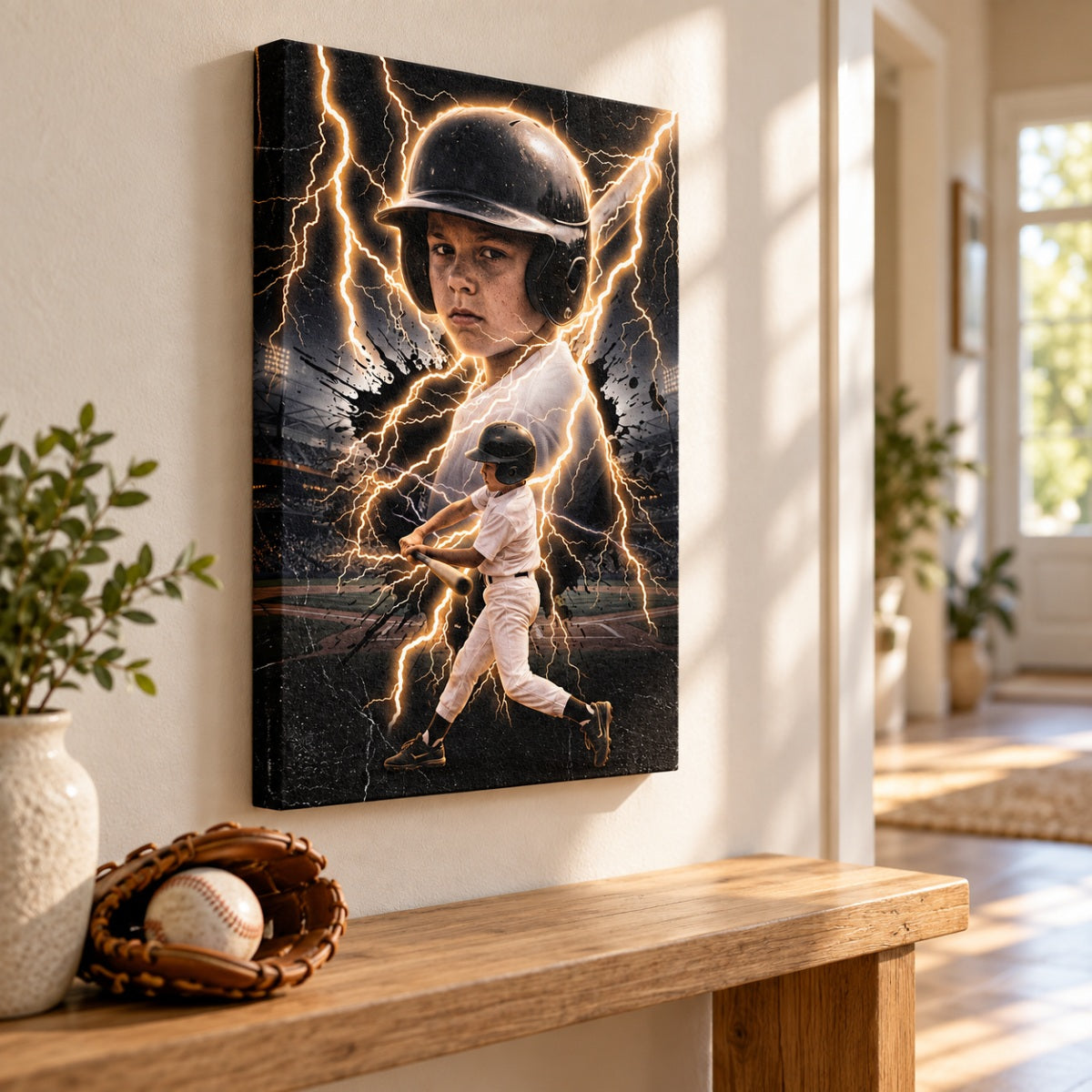Trending Bootleg Sport Photos Insert - Personalized Canvas - Gift For Boy, Girl