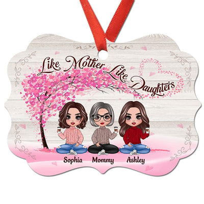 Mother Daughters Forever Linked Together Personalized Christmas Ornament