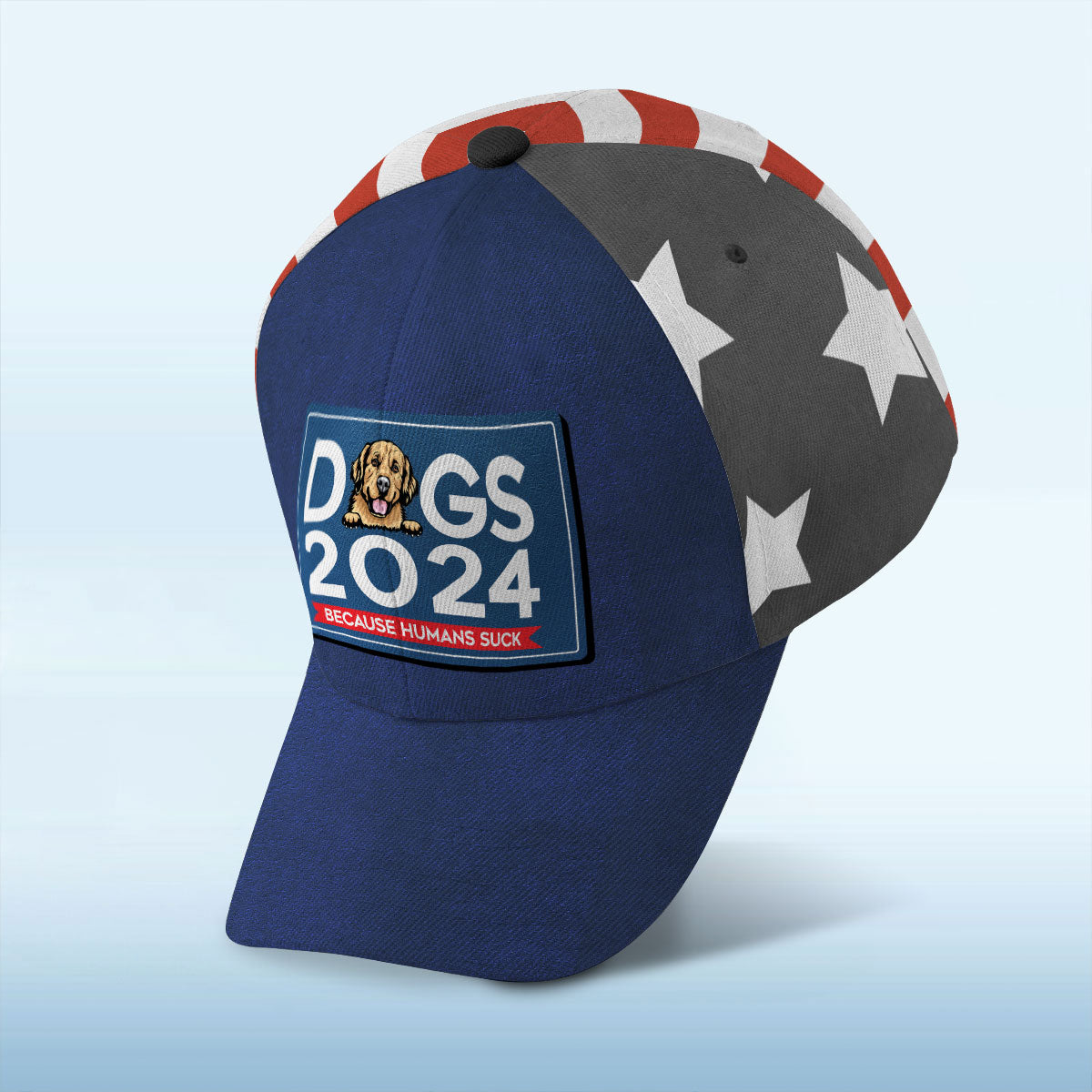 Dogs 2024 Because Humans Suck, Personalized Classic Cap
