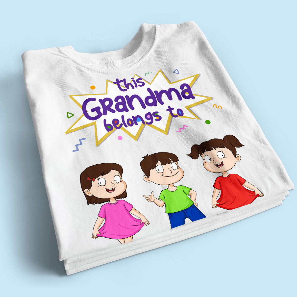 This Grandma Mom Belongs To Adorable Kids Personalized Shirt