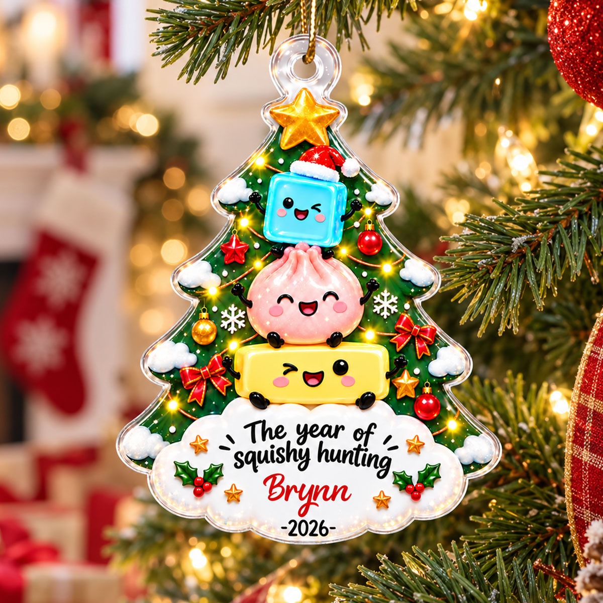 2026 Trending The Year Of Squishies - Personalized Acrylic Ornament - Christmas Gift, Keepsake For Kids, Teenagers