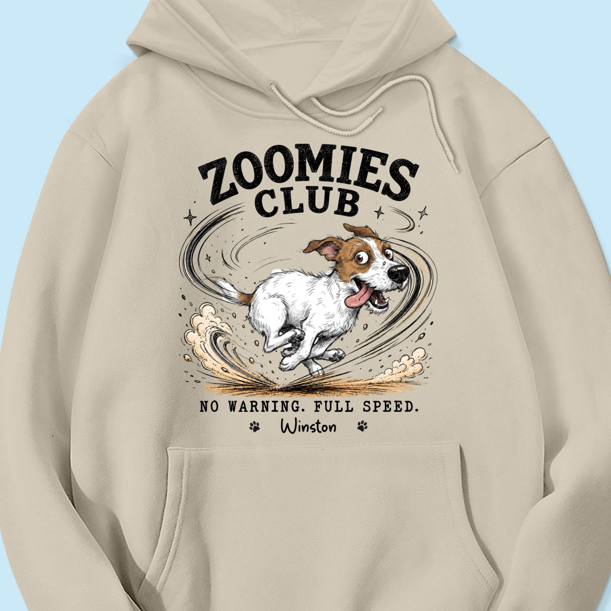 Zoomies Club Official Member Quirky Dog Portrait From Your Custom Pet Photo - Personalized Shirt - Funny Gift For Dog Cat Lover