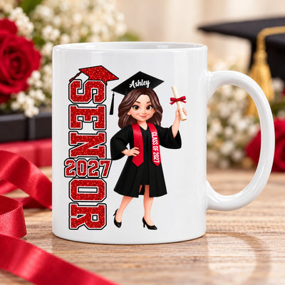 Trending Senior 2026 2027 - Personalized Mug - Christmas Gift For Seniors, Daughter, Son, Granddaughters, Grandsons