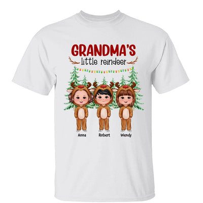 Grandma‘s Little Reindeer Doll Kids Christmas Personalized Shirt