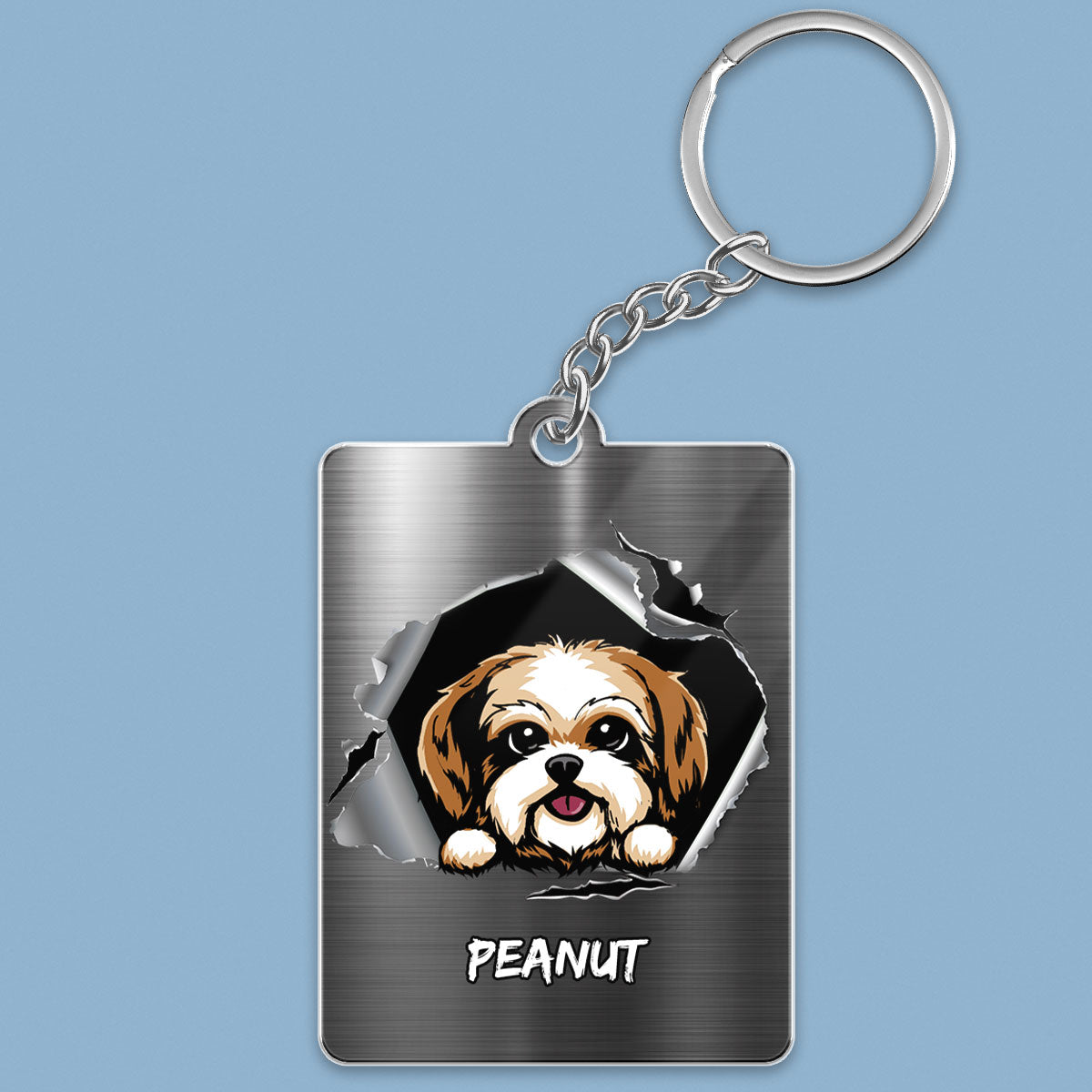 Dogs Scratch Personalized Acrylic Keychain