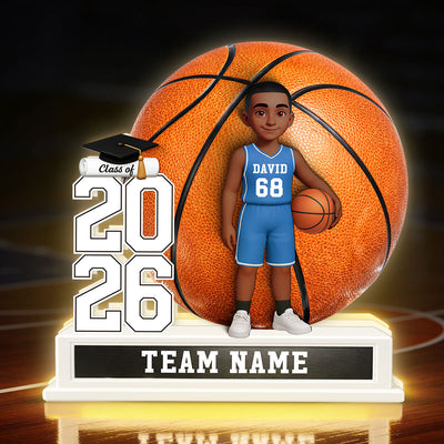 Basketball Senior Keepsake 2D Flat - Personalized Light Box - Graduation Gift For Son, Daughter, Graduates Class of 2026