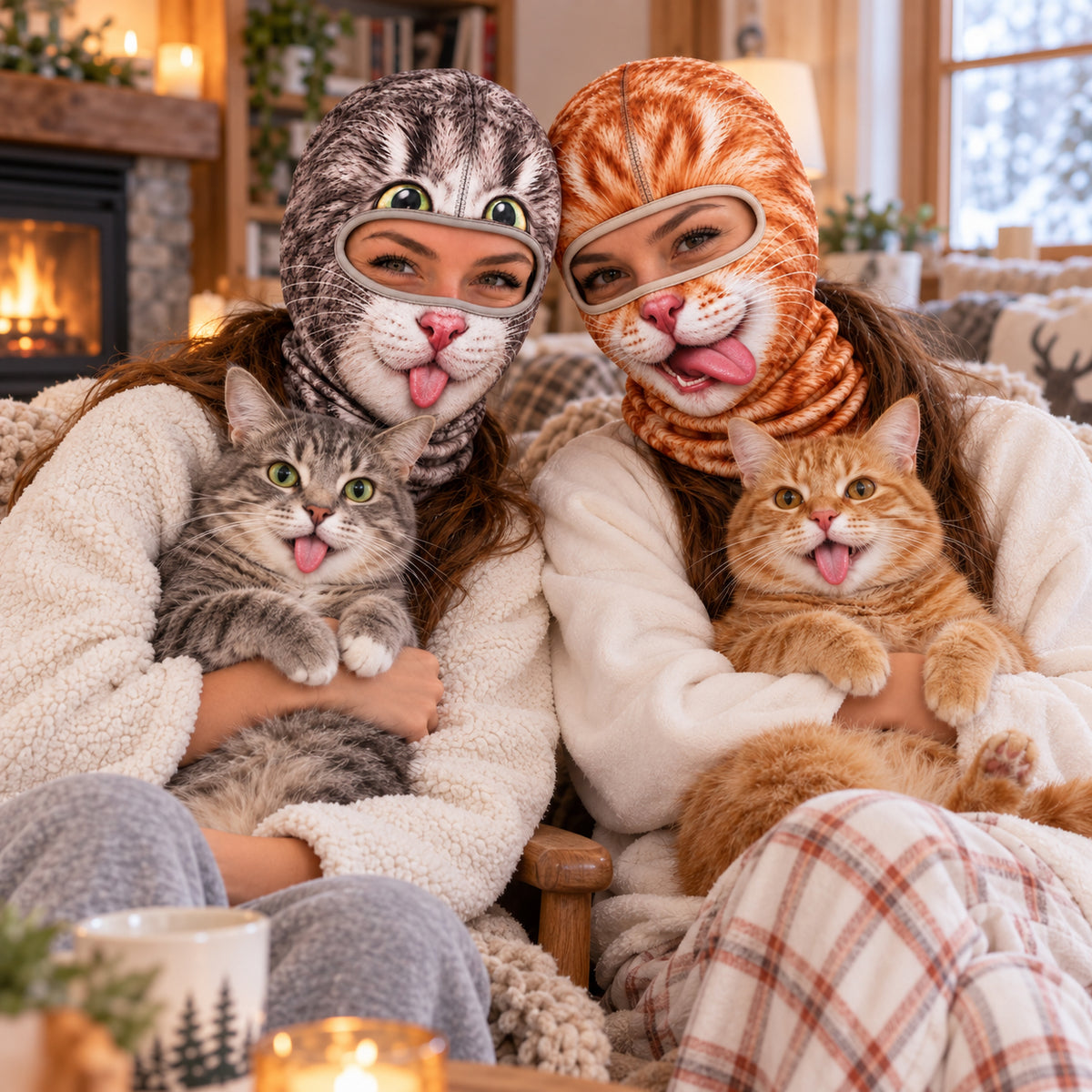 Realistic Pet Funny Animal - Personalized Balaclava Mask - Hilarious Winter Christmas Gift for Skiers, Snowboard Party Face Cover Ski Mask