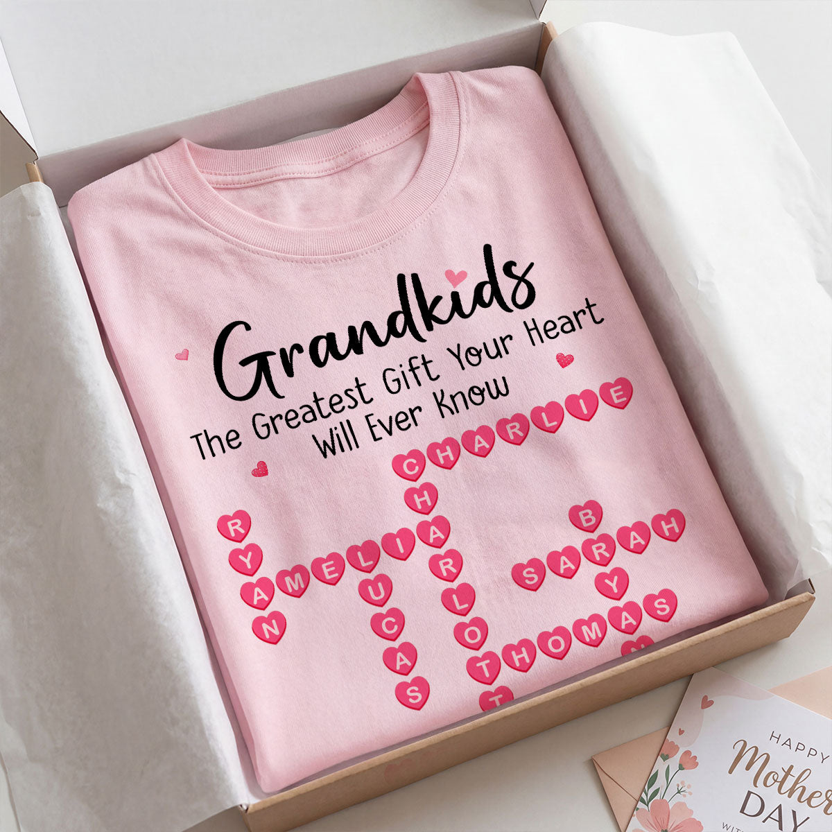 The Greatest Gift You Ever Know Crossword Puzzle Art - Personalized Shirt - Mother's Day Gift For Grandma