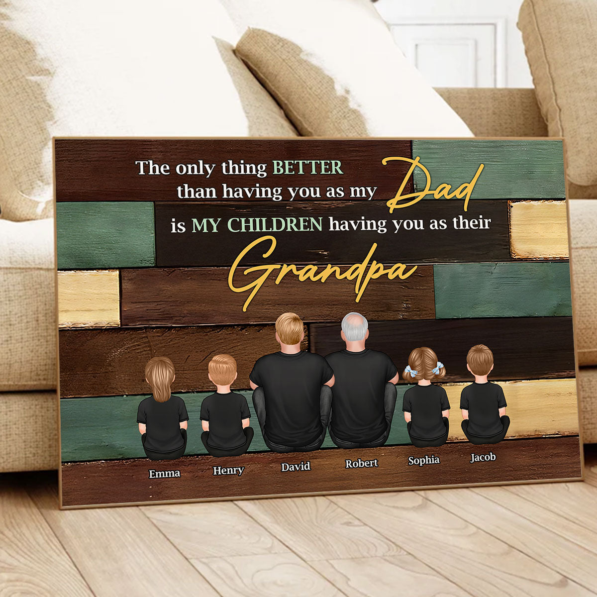 Grandpa The Only Thing Better Than Having You As Dad Personalized Poster, Father's Day gift for Dad from Daughter, from Son